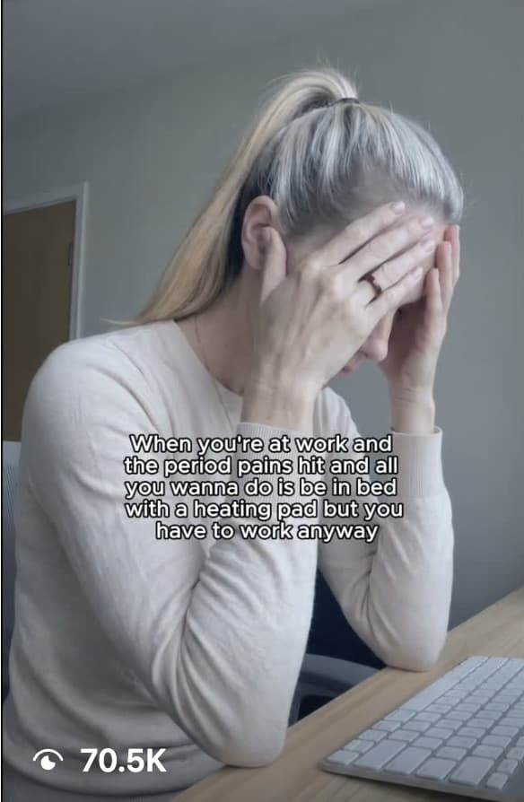 Winning ad: @ellie's period-pain-at-work hook